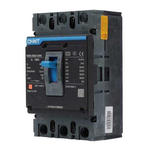 Aptomat Chint MCCB 3 pha 100A 25kA | NXM-125S/3300 100A